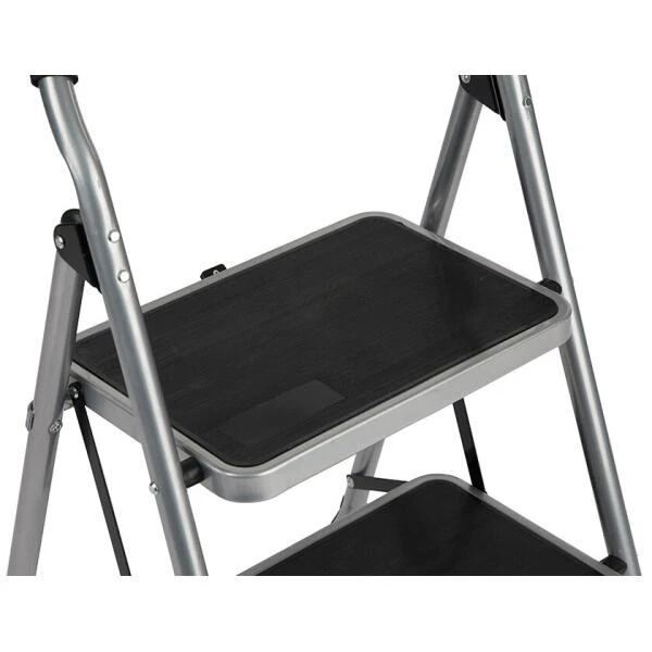 Trapladder Staal KING - 3 Brede Treden 2 Trapladder Staal KING - 3 Brede Treden - Afbeelding 2