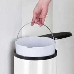 Inbouw Afvalemmer Wit 14 Liter -ESSCHERT DESIGN Winkel inbouw afvalemmer wit 14l 1537964915 600