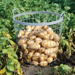 ESSCHERT DESIGN Metalen Oogstkorf - Aardappelmand -ESSCHERT DESIGN Winkel metalen oogstmand 1484055471 2 600