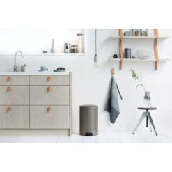 Pedaalemmer NewIcon BRABANTIA - 20 Liter Platinum -ESSCHERT DESIGN Winkel pedaalemmer newicon 20 l platinum 1607882493 4 600