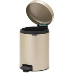 Pedaalemmer NewIcon BRABANTIA - 3 Liter Champagne -ESSCHERT DESIGN Winkel pedaalemmer newicon 3 l champagne 1608033952 1 600