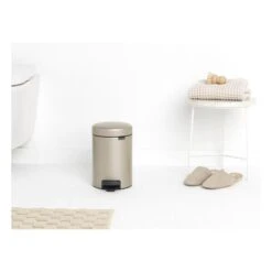 Pedaalemmer NewIcon BRABANTIA - 3 Liter Champagne -ESSCHERT DESIGN Winkel pedaalemmer newicon 3 l champagne 1608033953 4 600