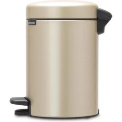 Pedaalemmer NewIcon BRABANTIA - 3 Liter Champagne -ESSCHERT DESIGN Winkel pedaalemmer newicon 3 l champagne 1608033954 3 600
