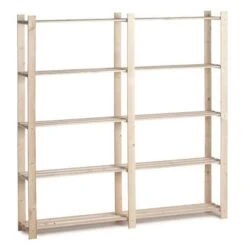 Woody Rack Dubbel Hout - 175 × 175 × 30 Cm