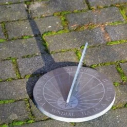 ESSCHERT DESIGN Zonnewijzer Leisteen Ø 24 Cm -ESSCHERT DESIGN Winkel zonnewijzer leisteen 24 cm 1548759808 1 600